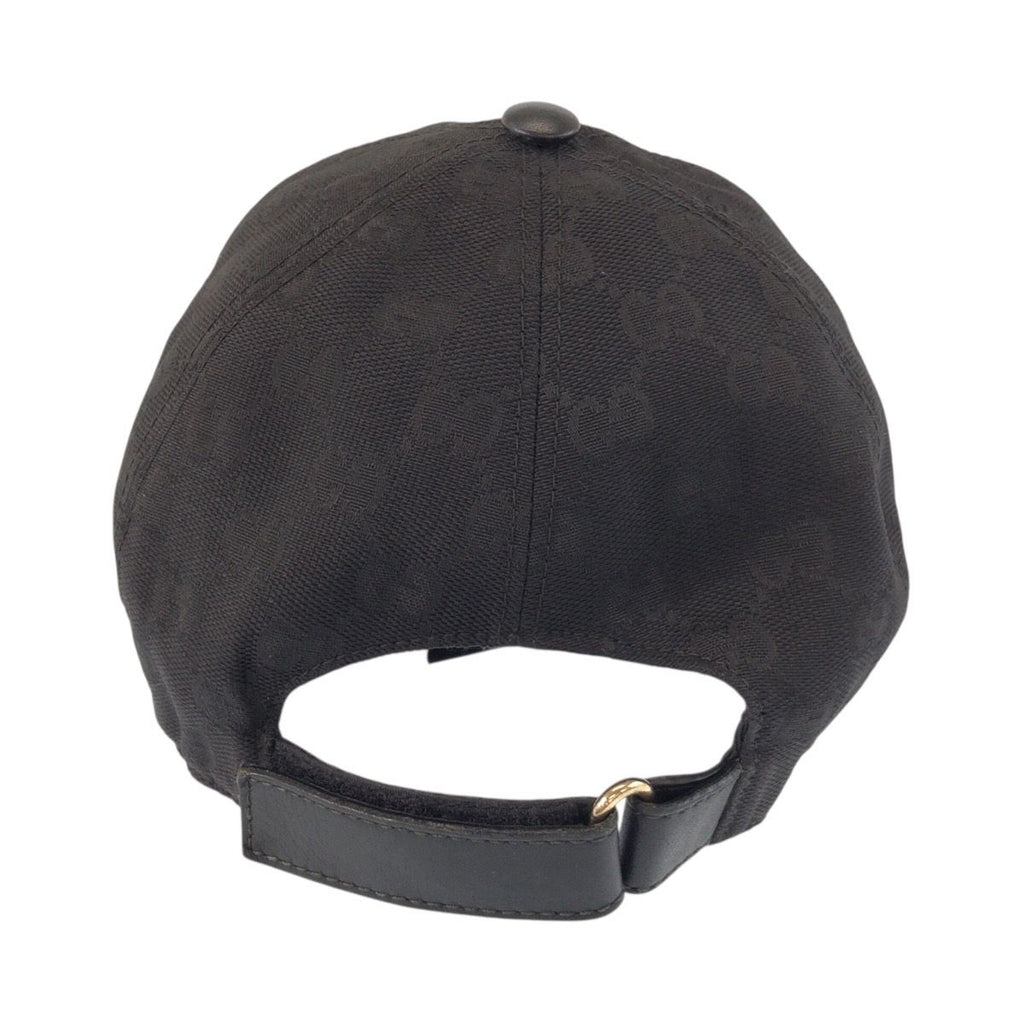 Gucci Sherry Line GG Pattern Black Green Red Polyester Nylon Cap — view 3
