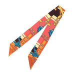 Hermes Tsuiri Grand Manege Great Training Technique Pink Multicolor Silk Scarf — view 2