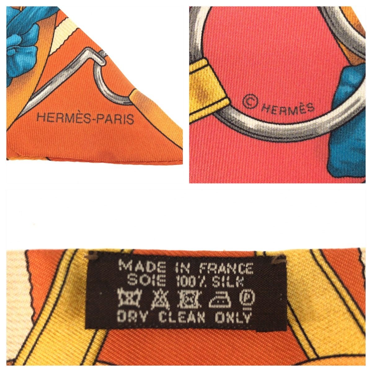 Hermes Tsuiri Grand Manege Great Training Technique Pink Multicolor Silk Scarf — view 5