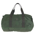 Prada Tessuto Green Silver Nylon Boston
