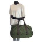 Prada Tessuto Green Silver Nylon Boston — view 7