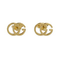 Gucci 18k Yellow Gold GG Running Stud Earrings