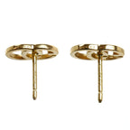 Gucci 18k Yellow Gold GG Running Stud Earrings — view 4