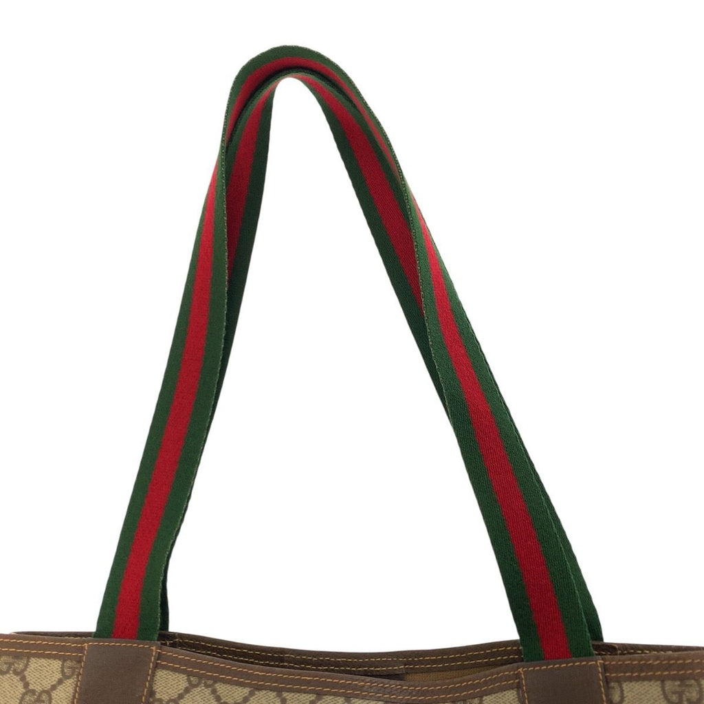 Gucci Vintage Sherry Line GG Supreme Canvas Tote Shoulder — view 8