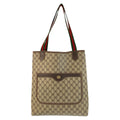 Gucci Vintage Sherry Line GG Supreme Canvas Tote Shoulder