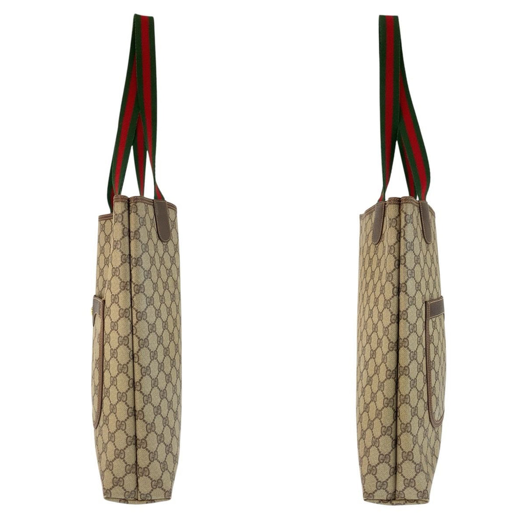 Gucci Vintage Sherry Line GG Supreme Canvas Tote Shoulder — view 7
