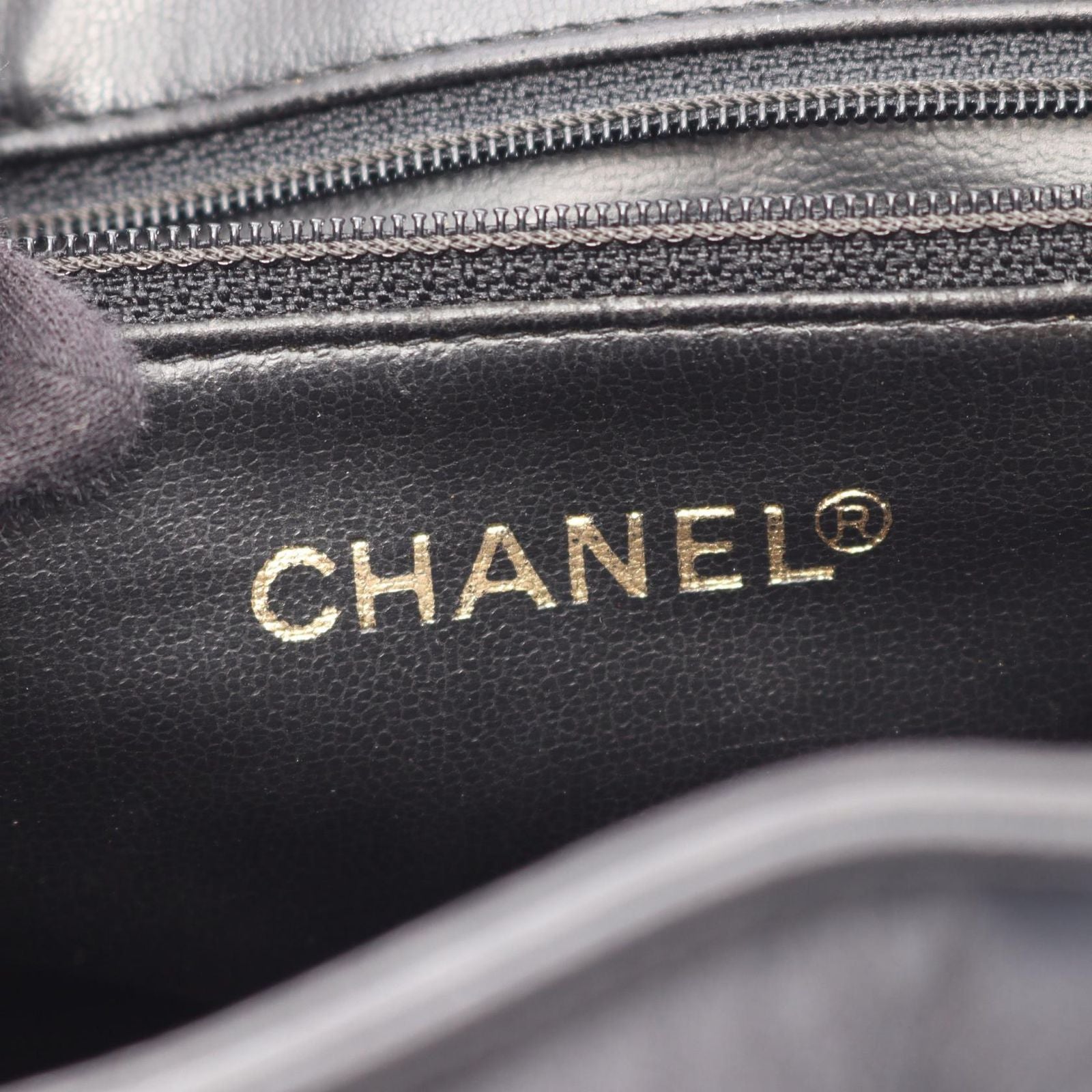 Chanel Backpack Quilted Black Lambskin — view 4
