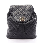 Chanel Backpack Quilted Black Lambskin