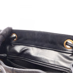 Chanel Backpack Quilted Black Lambskin — view 6