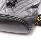 Chanel Backpack Quilted Black Lambskin — view 8