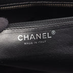 Chanel Quilted Black Calf CC Logo Boston — view 6