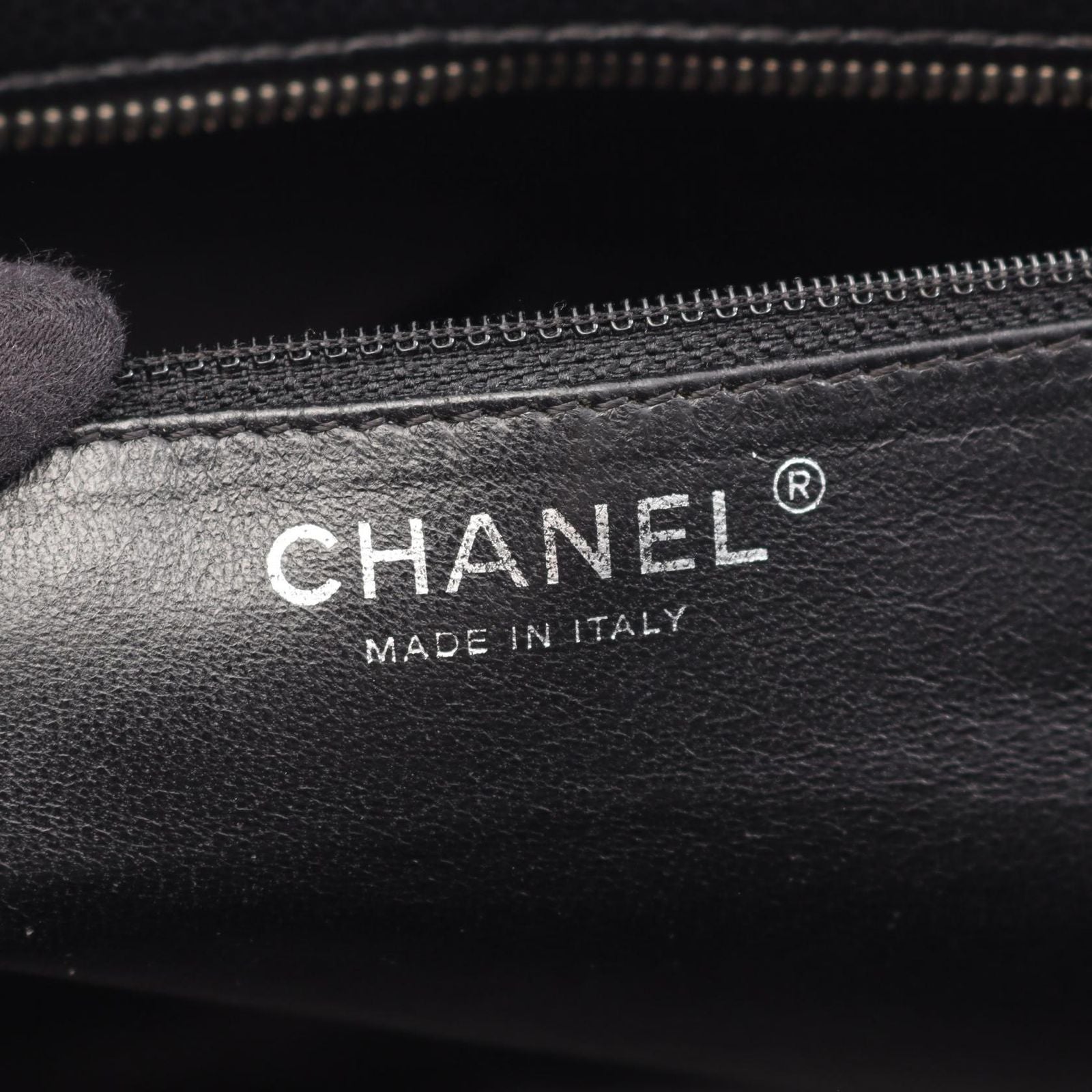 Chanel Quilted Black Calf CC Logo Boston — view 6