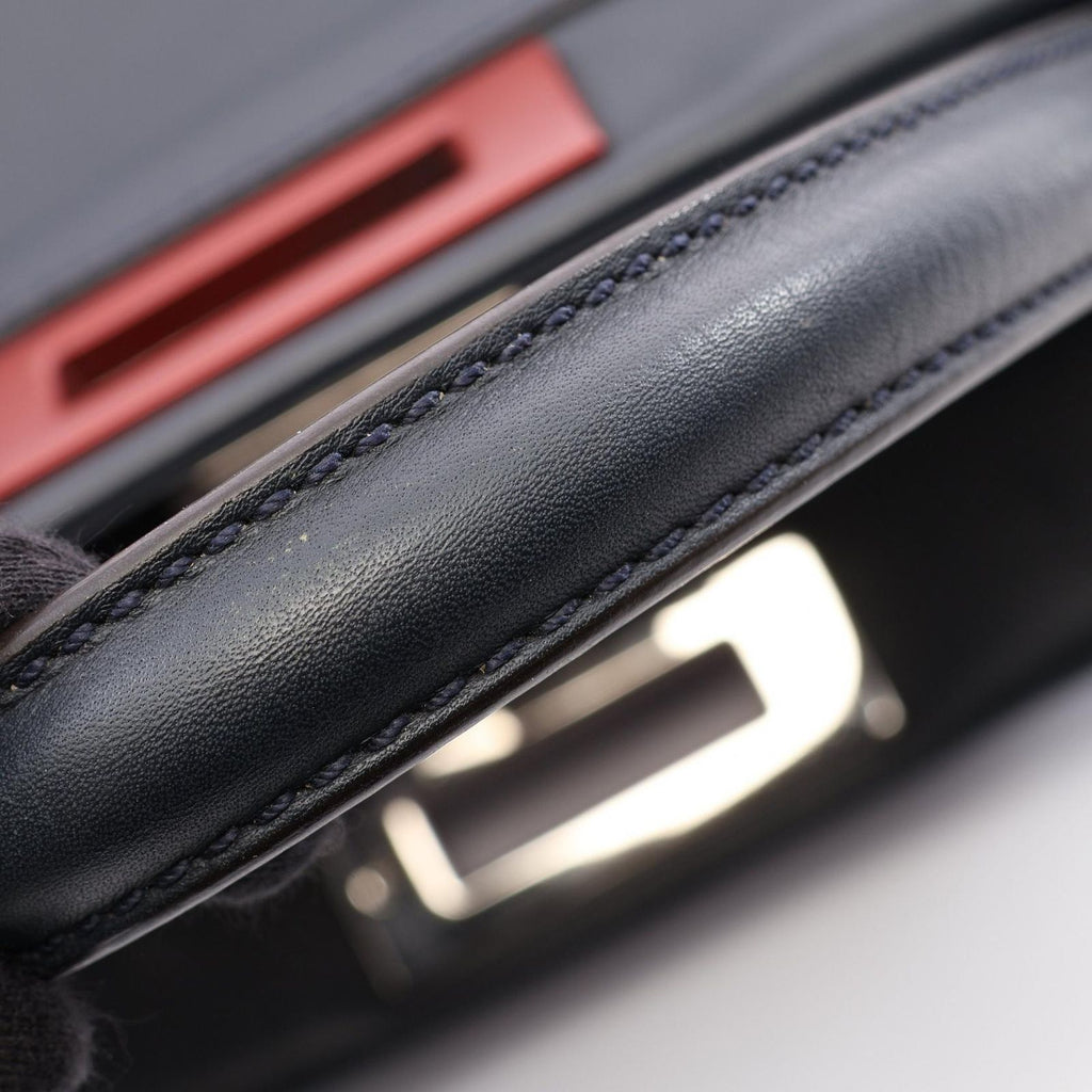 Fendi Handbag Peekaboo Regular 2-Way Navy Leather — view 7