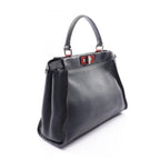 Fendi Handbag Peekaboo Regular 2-Way Navy Leather — view 2