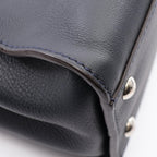 Fendi Handbag Peekaboo Regular 2-Way Navy Leather — view 6