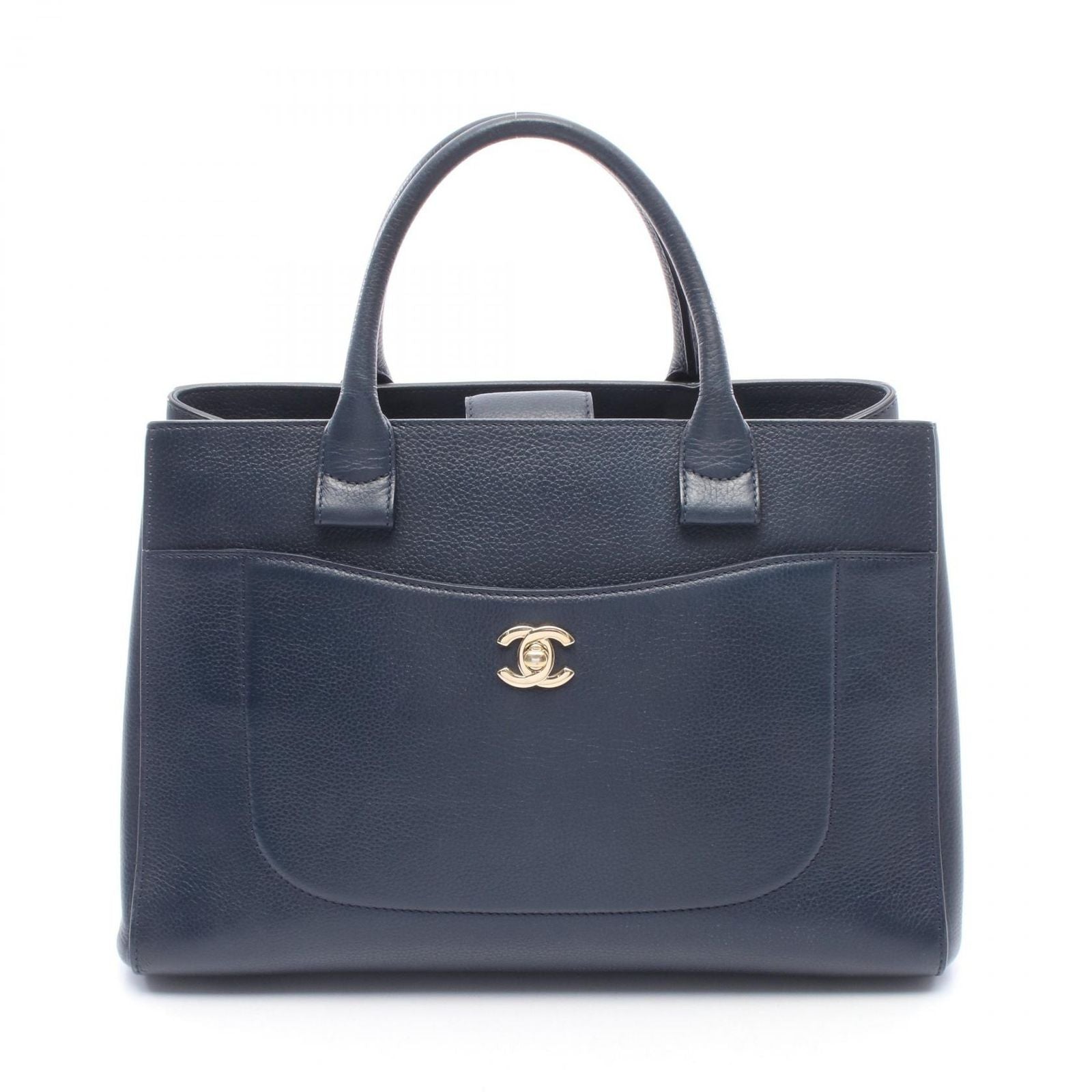 Chanel Tote Neo Executive Navy Leather