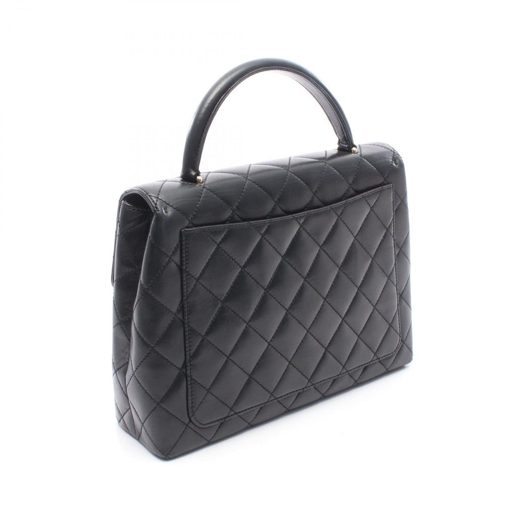 Chanel Handbag Quilted Black Lambskin Top Handle — view 2