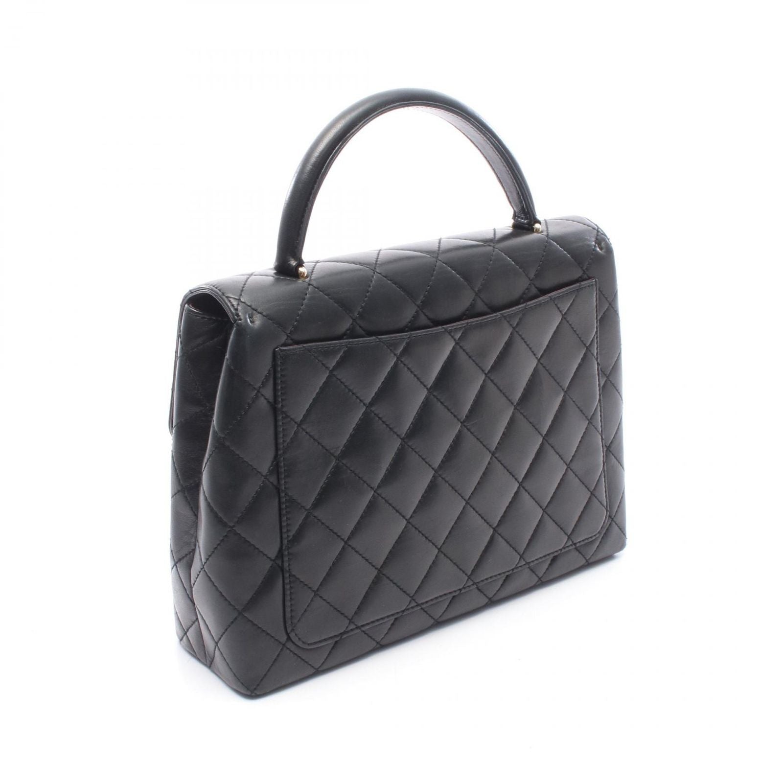 Chanel Handbag Quilted Black Lambskin Top Handle — view 2
