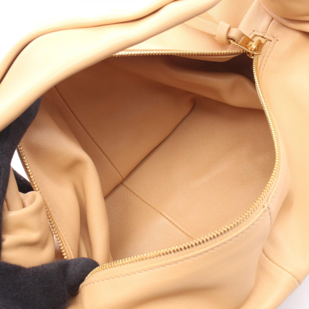 Bottega Veneta Handbag Double Knot Top Handle Beige Leather Mini — view 3
