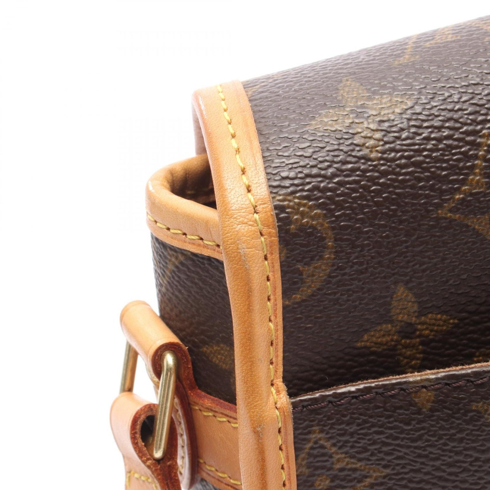 Louis Vuitton Shoulder Bag Sologne Canvas Leather — view 9