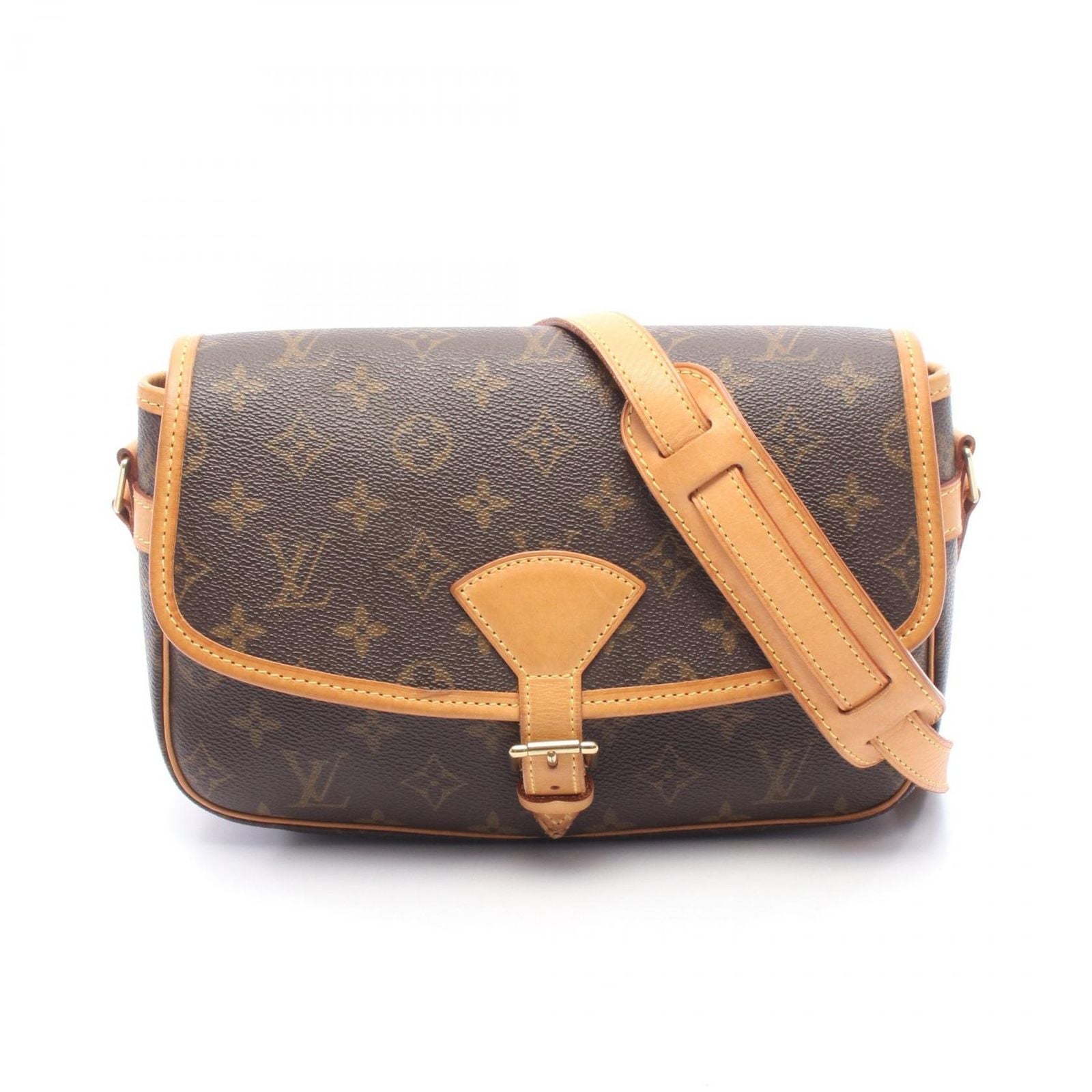 Louis Vuitton Shoulder Bag Sologne Canvas Leather