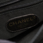 Chanel Backpack Triple CC Logo Black Calf Coco — view 4