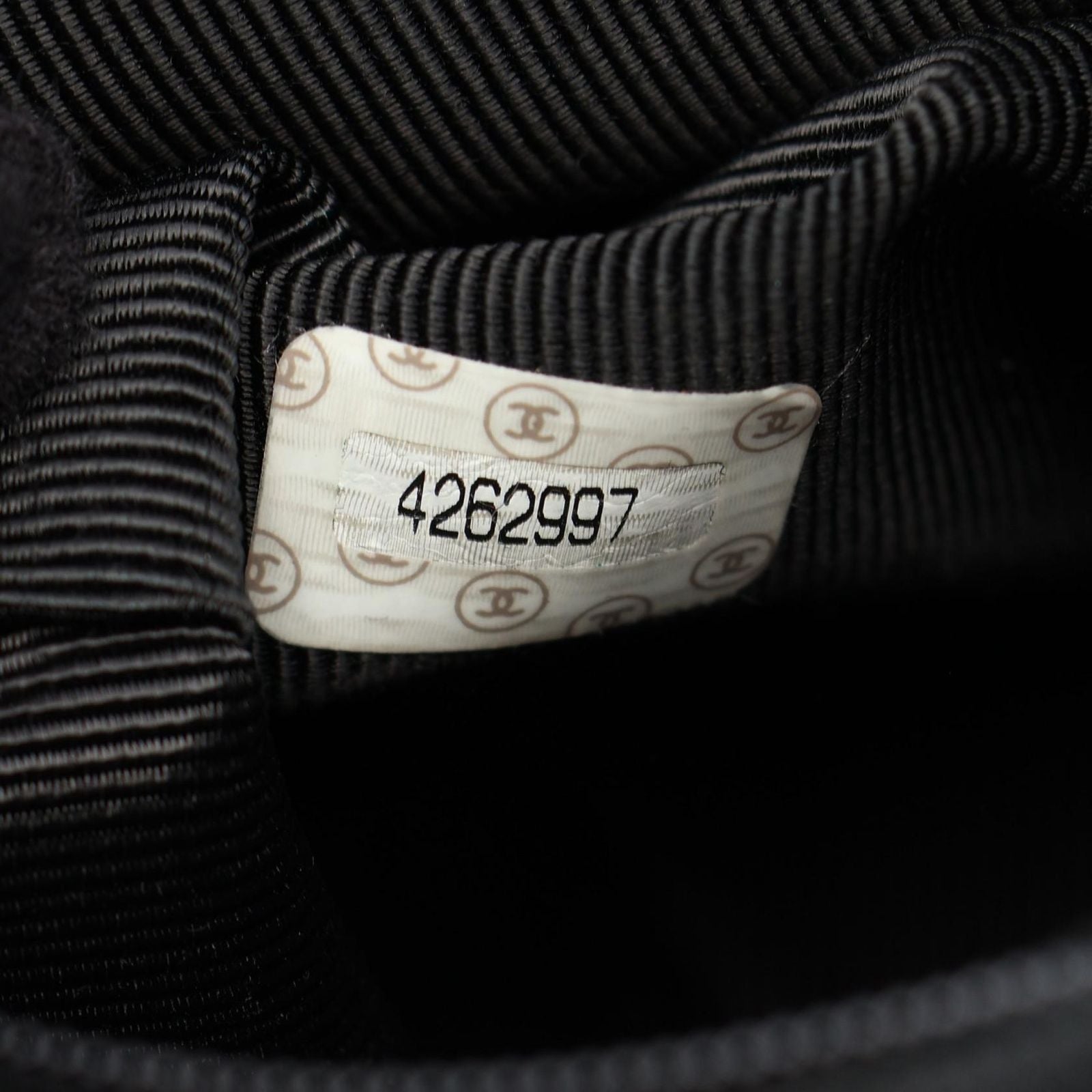 Chanel Backpack Triple CC Logo Black Calf Coco — view 5