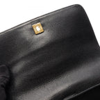 Chanel Backpack Triple CC Logo Black Calf Coco — view 9