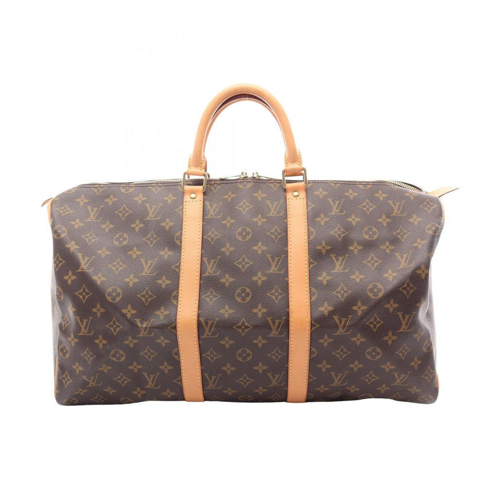 Louis Vuitton Boston Bag Keepall 50 Canvas Leather