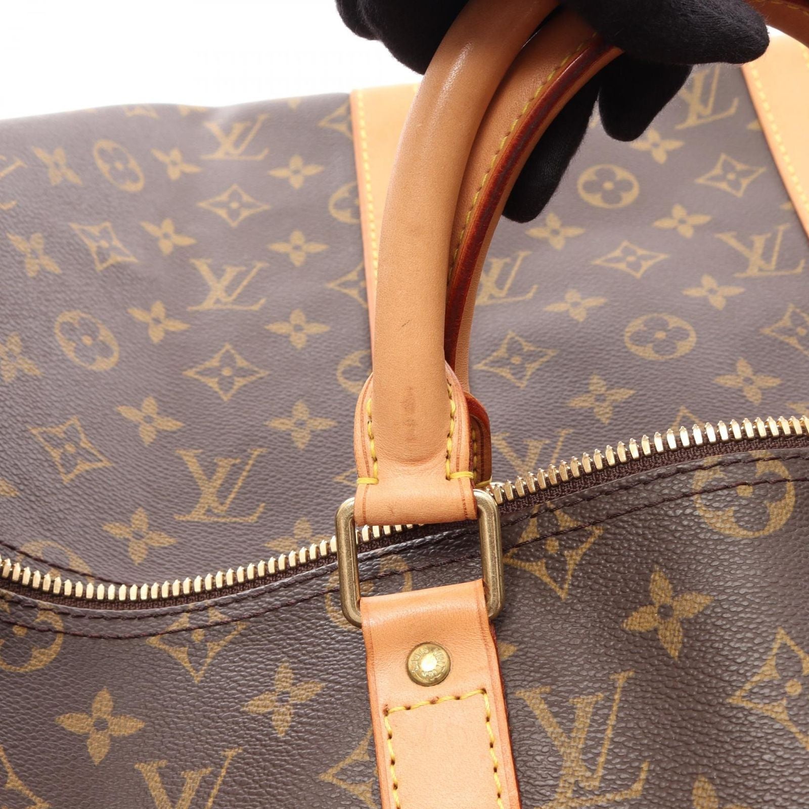 Louis Vuitton Boston Bag Keepall 50 Canvas Leather — view 9