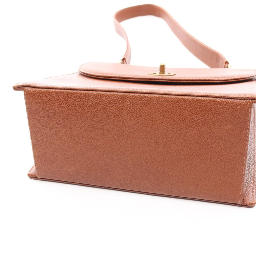 Chanel Shoulder Bag Brown Calf — view 8