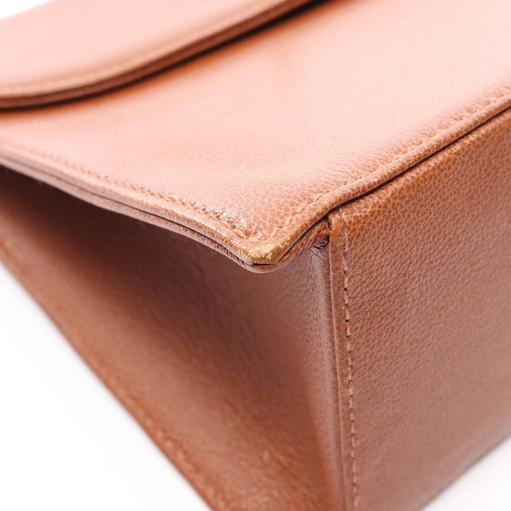 Chanel Shoulder Bag Brown Calf — view 7