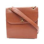 Chanel Shoulder Bag Brown Calf