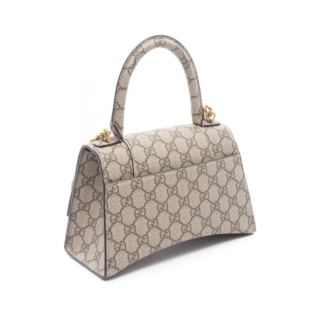 Gucci Handbag Hacker Project Flora Hourglass 2-Way Beige Canvas Small — view 2