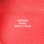 Hermes Coin Case Calvi Rue Jukazak Red Leather — view 5