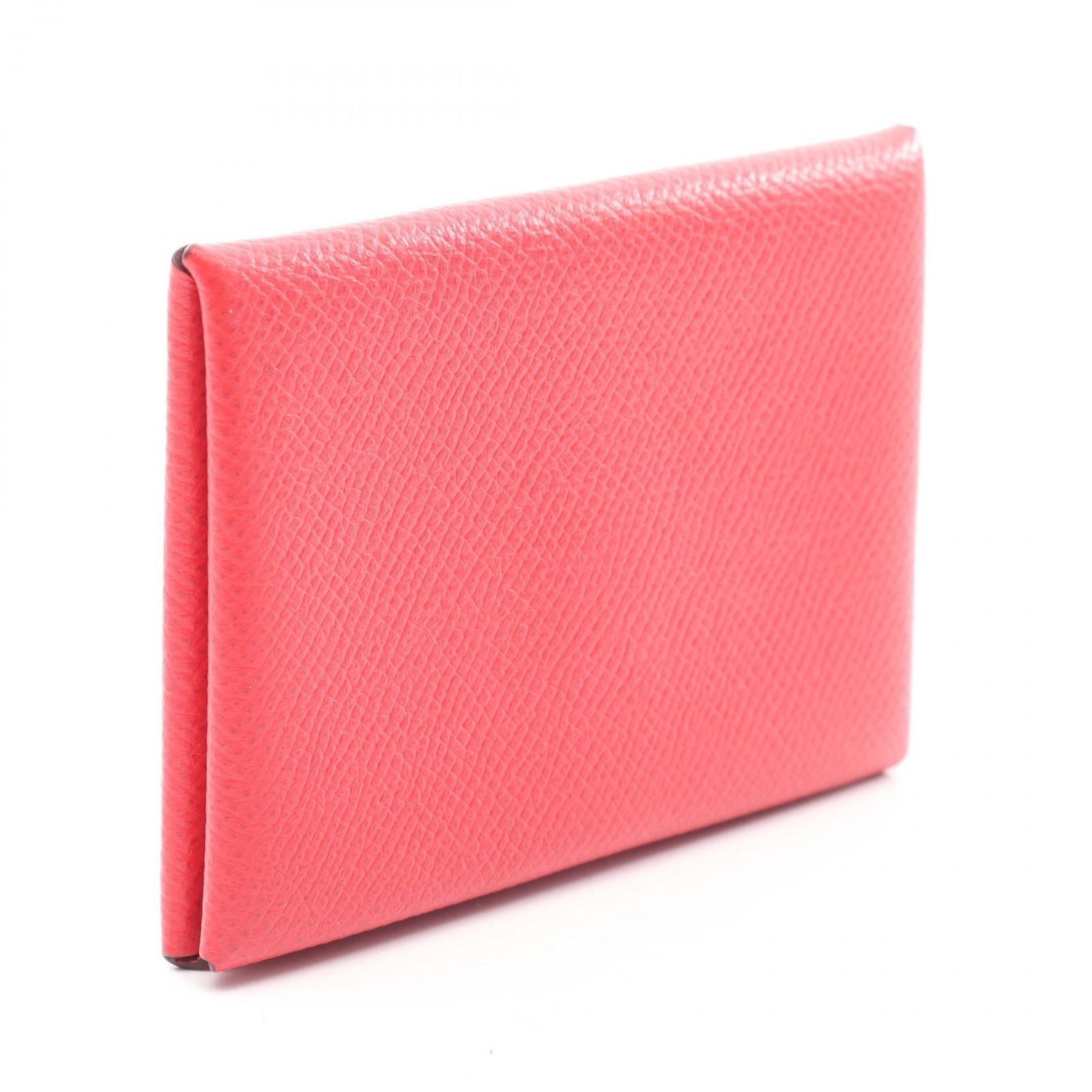 Hermes Coin Case Calvi Rue Jukazak Red Leather — view 2