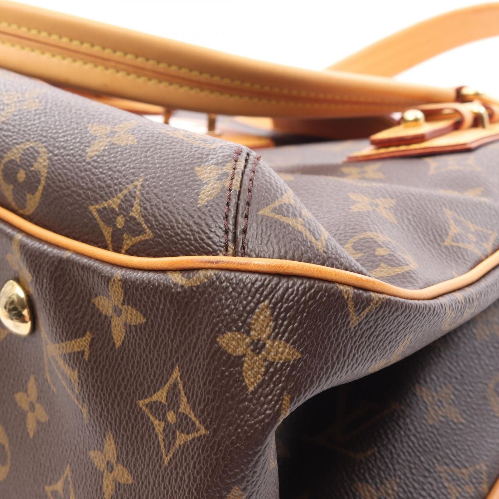 Louis Vuitton Handbag Greet Canvas Leather — view 9