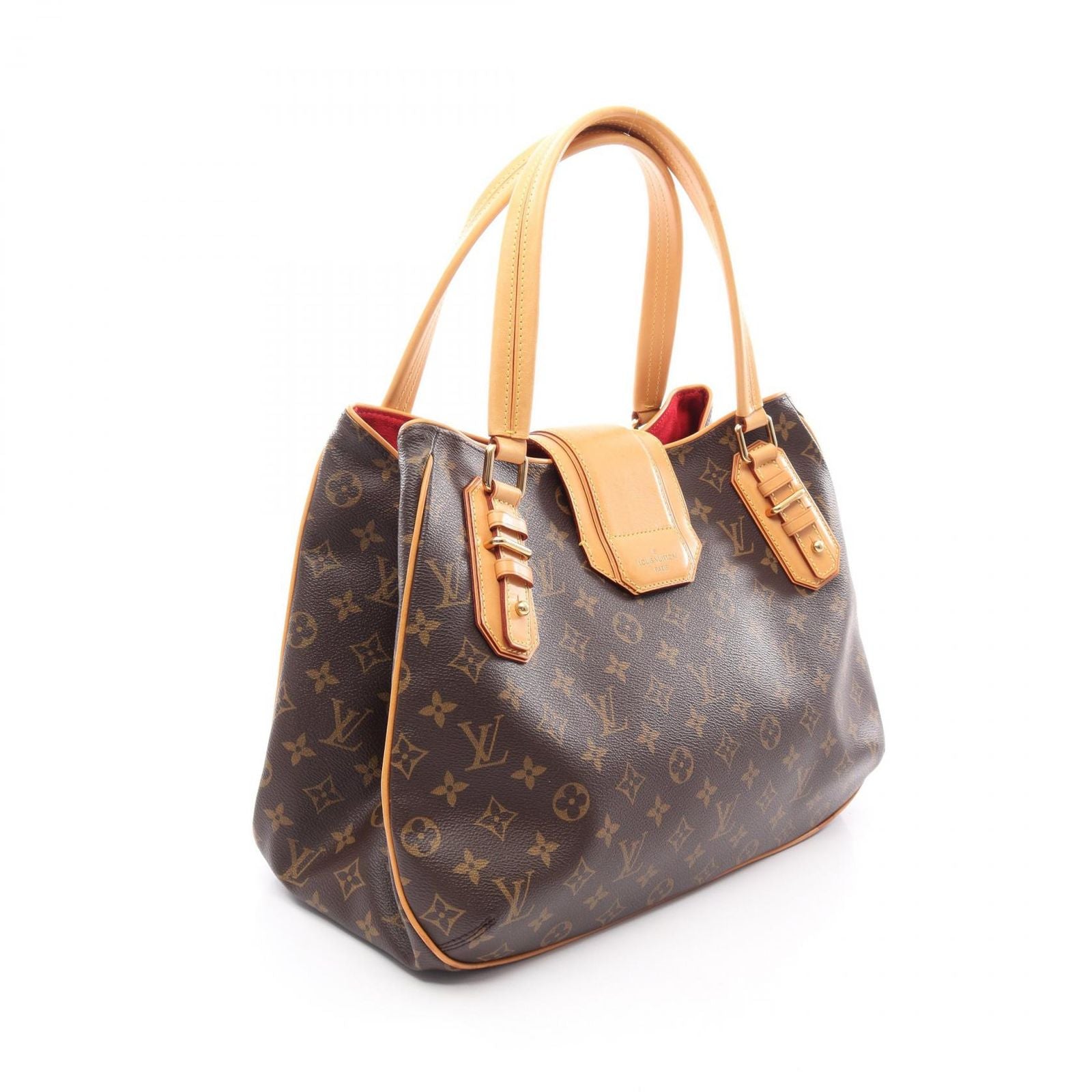 Louis Vuitton Handbag Greet Canvas Leather — view 2