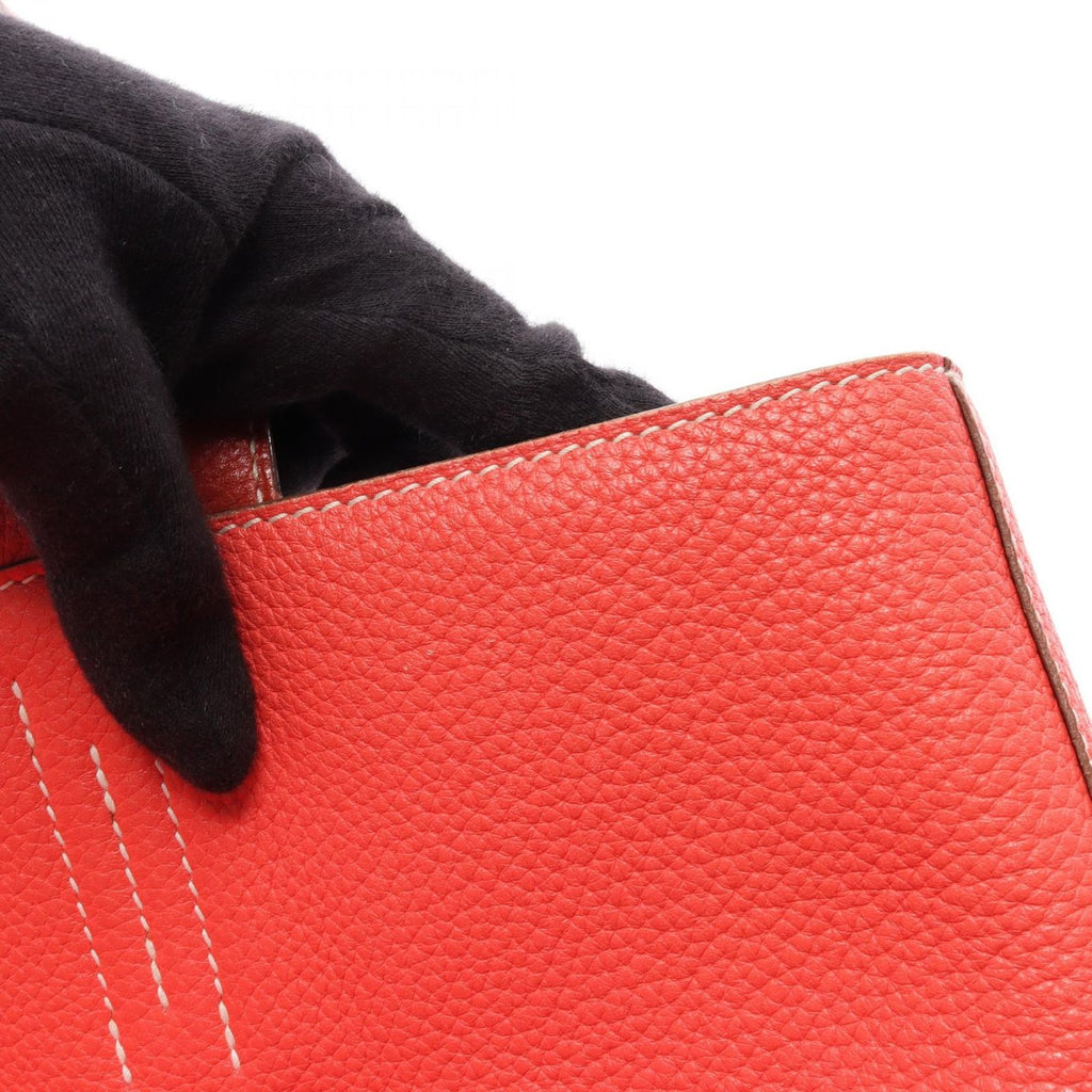 Hermes Tote Double Sens 45 Bougainvillea le Juduse Leather — view 8