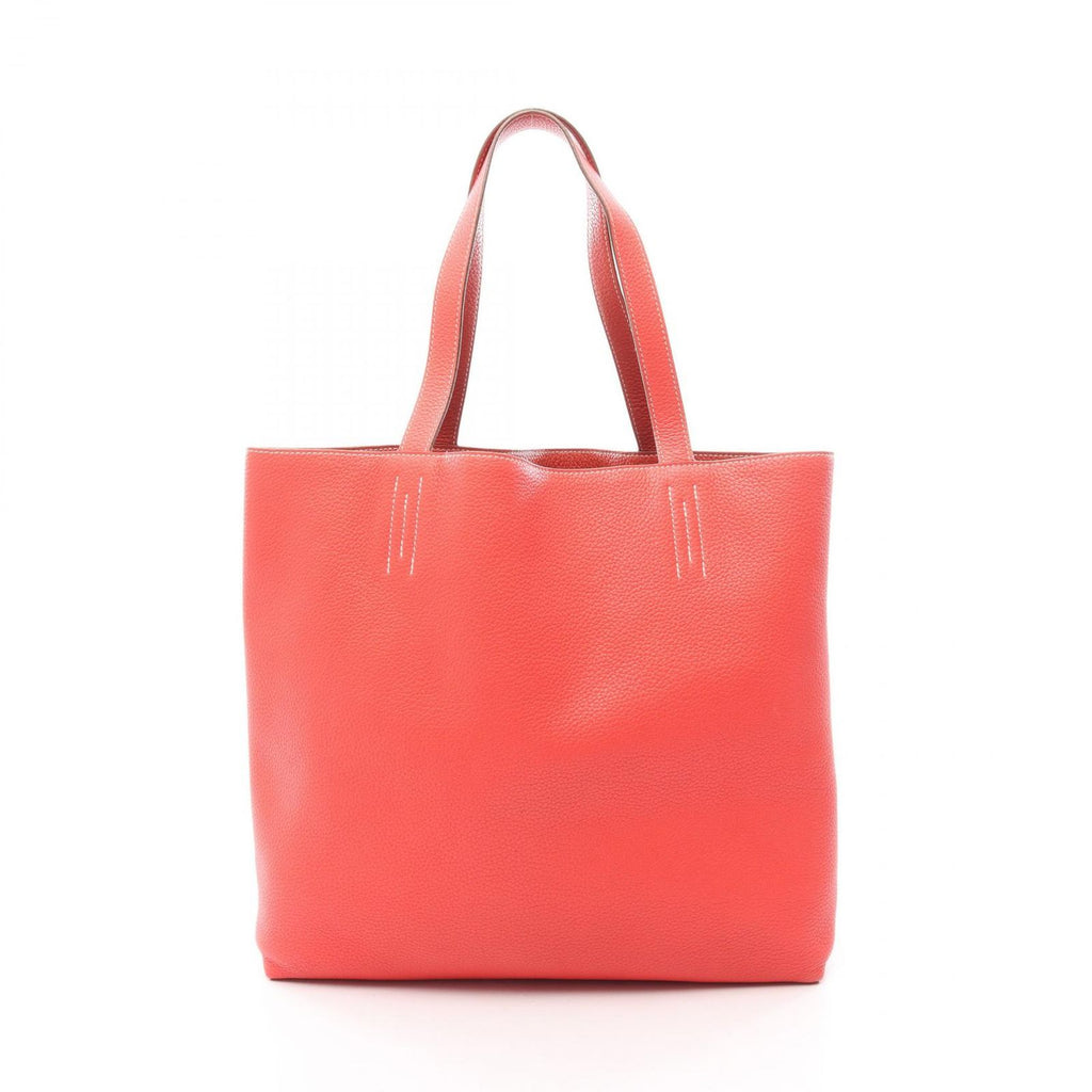 Hermes Tote Double Sens 45 Bougainvillea le Juduse Leather — view 6
