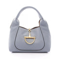 Gucci Handbag Soft Bit Small Blue Gray Leather