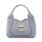 Gucci Handbag Soft Bit Small Blue Gray Leather