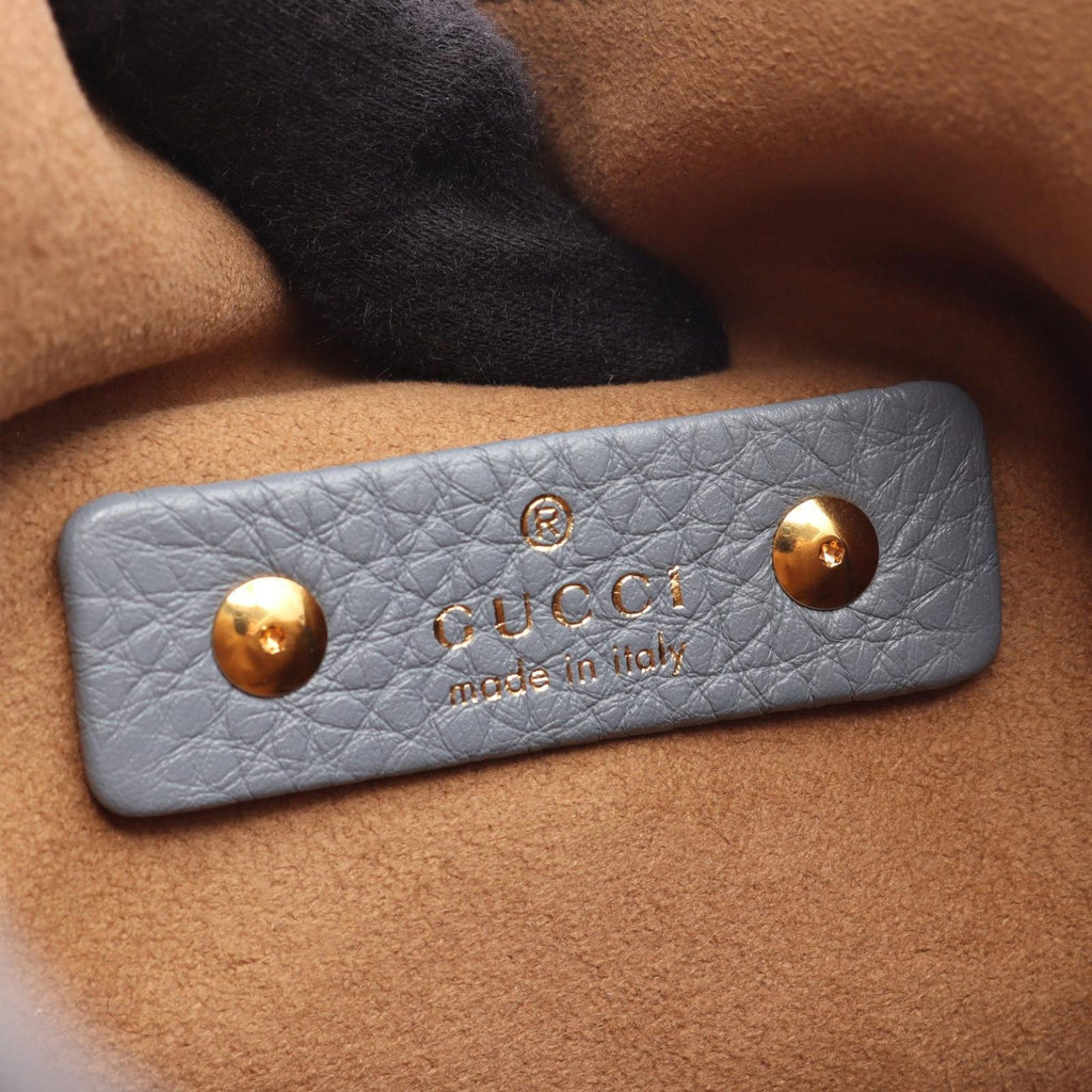 Gucci Handbag Soft Bit Small Blue Gray Leather — view 4