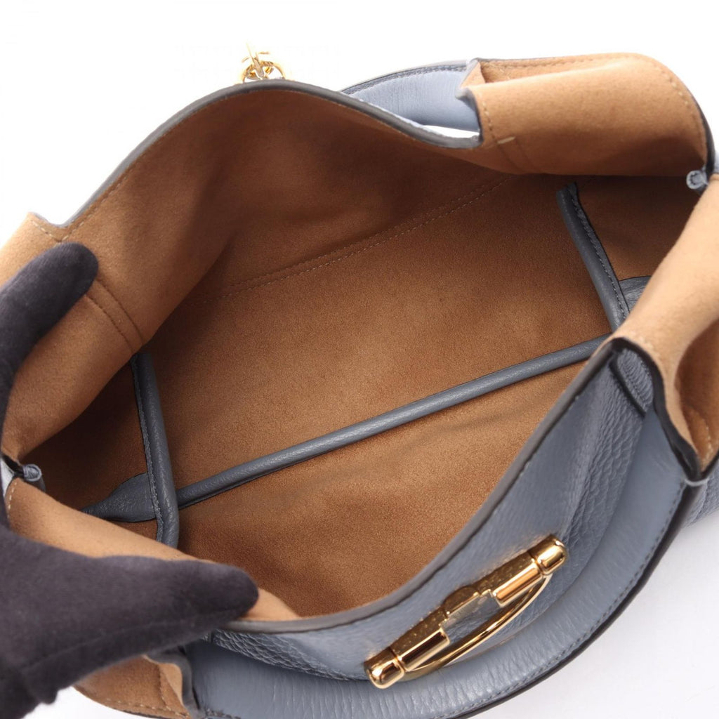 Gucci Handbag Soft Bit Small Blue Gray Leather — view 3