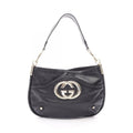 Gucci Shoulder Bag Interlocking Guccissima Black Leather Guccissima