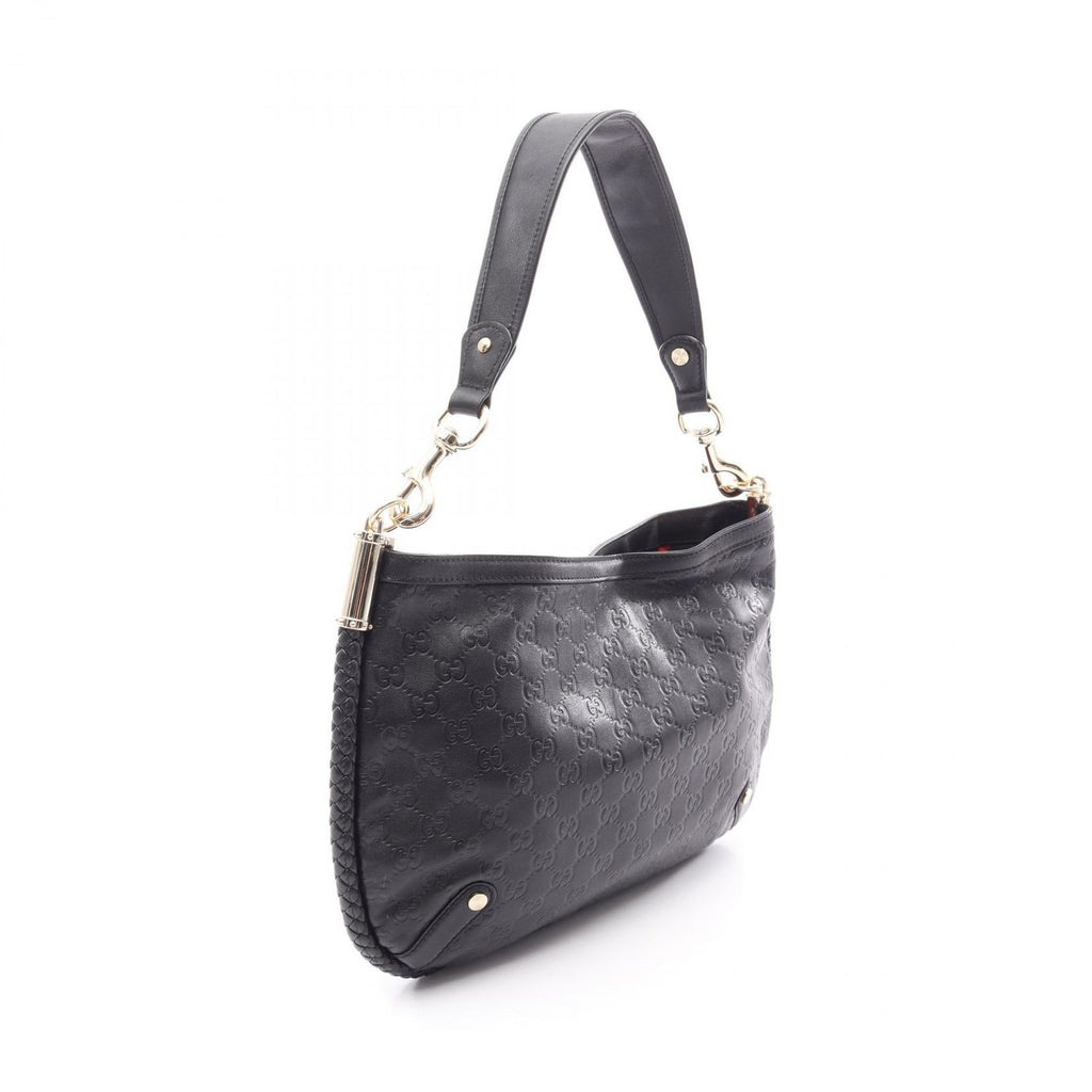 Gucci Shoulder Bag Interlocking Guccissima Black Leather Guccissima — view 2