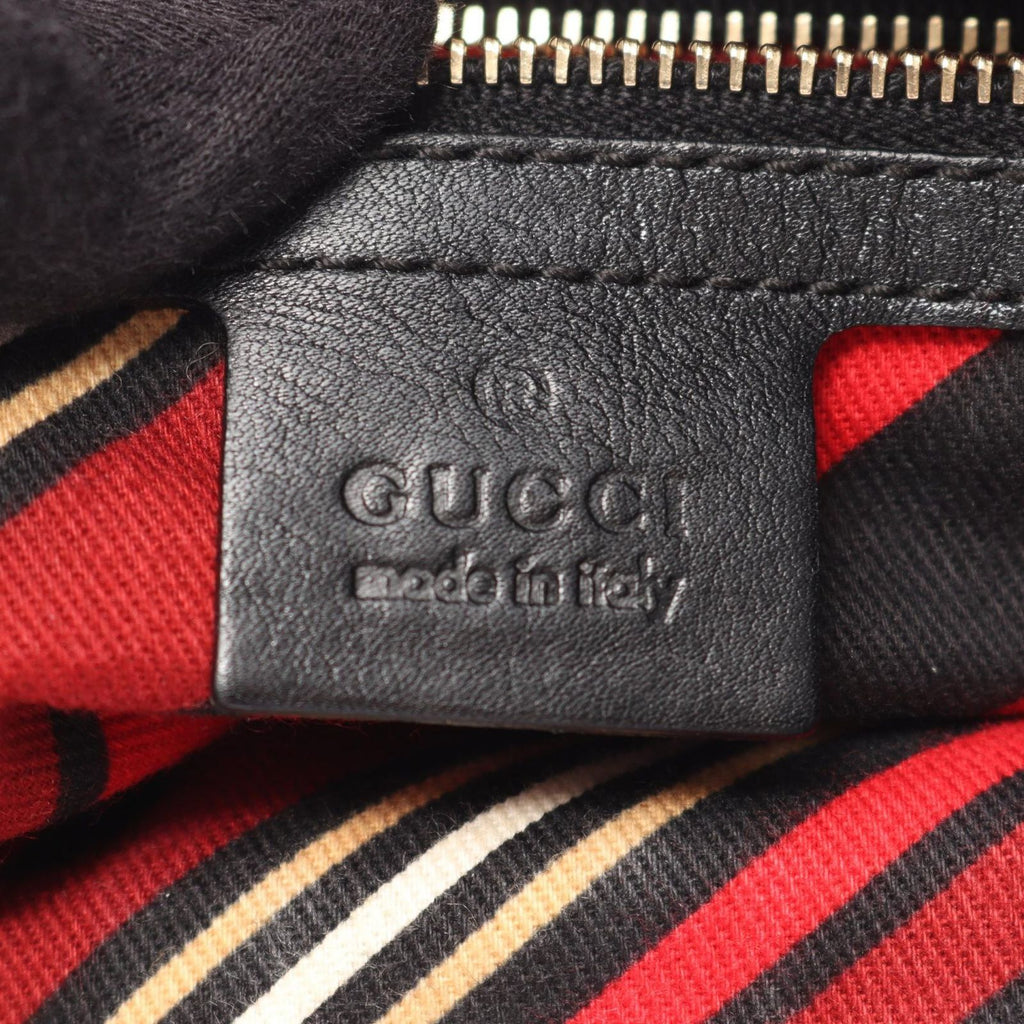 Gucci Shoulder Bag Interlocking Guccissima Black Leather Guccissima — view 5