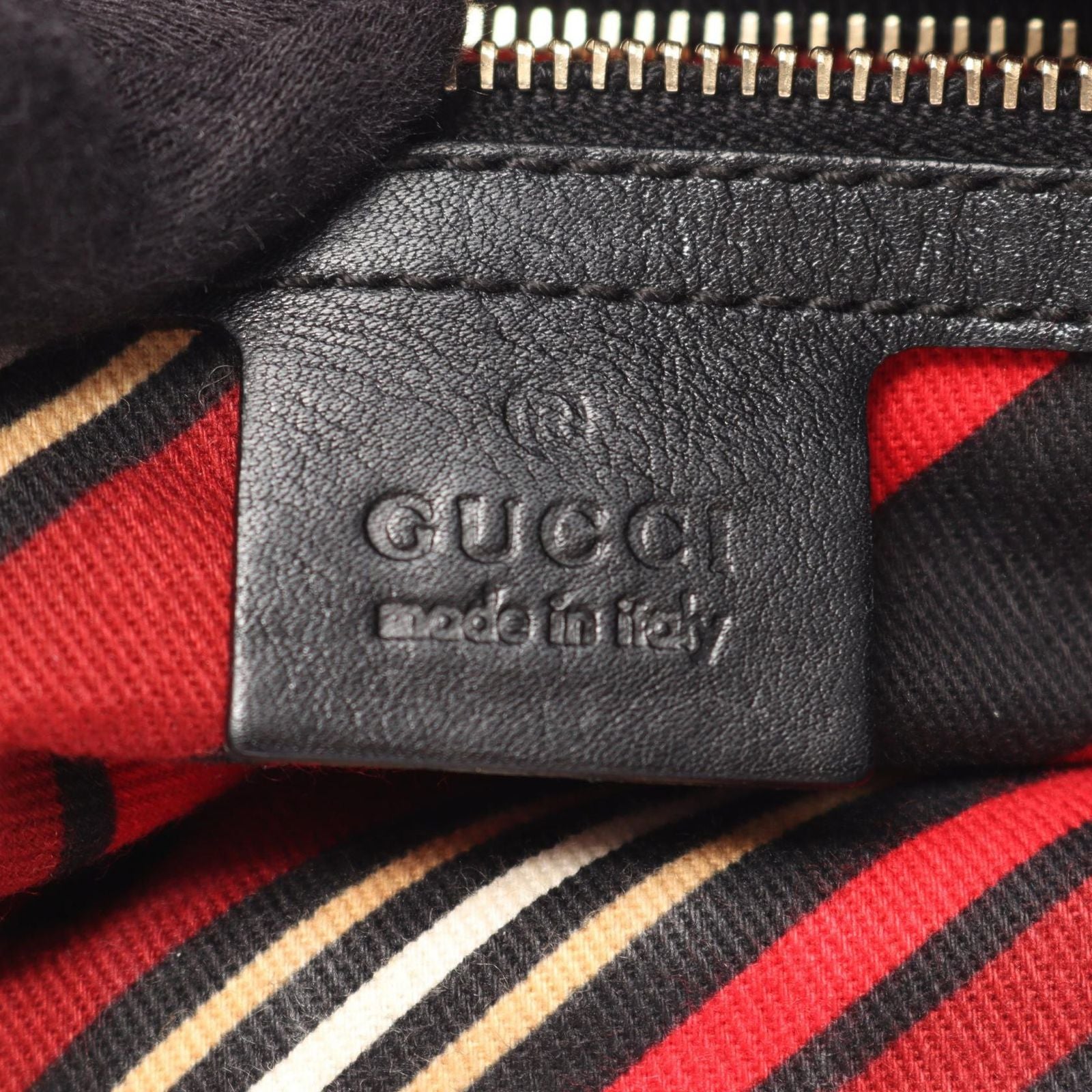 Gucci Shoulder Bag Interlocking Guccissima Black Leather Guccissima — view 5
