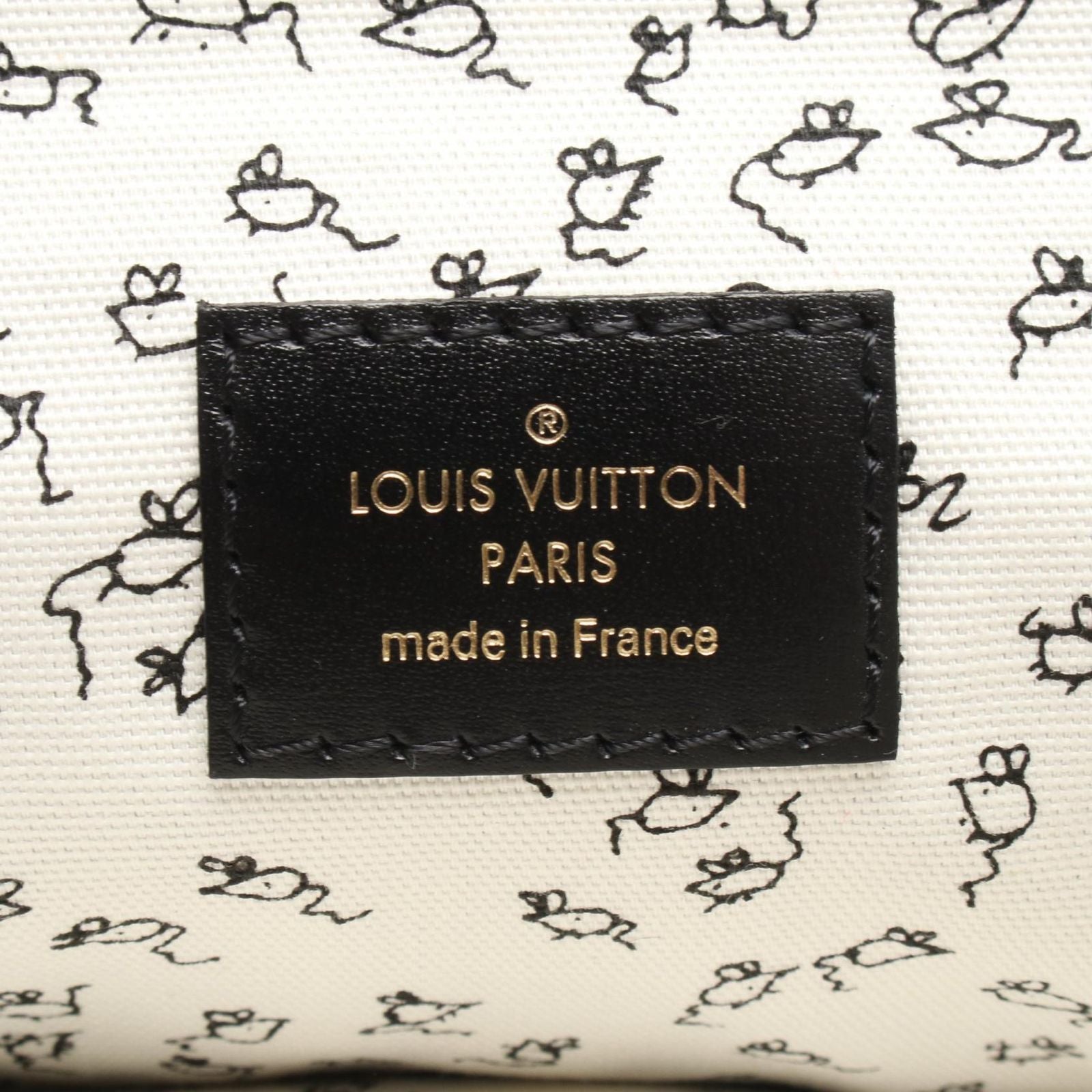 Louis Vuitton Shoulder Bag Cat Gram Leather Canvas Cat Pochette — view 4