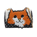 Louis Vuitton Shoulder Bag Cat Gram Leather Canvas Cat Pochette